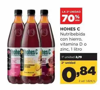 Alimerka La 2a unidad 70% dto hohes c nutribebida con hierro vitamina d o zinc oferta