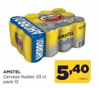 Alimerka Amstel cerveza radler pack 12 oferta