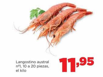 Alimerka Langostino austral n°1 10 a 20 piezas el kilo oferta