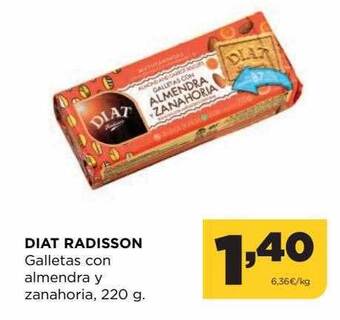 Alimerka Diat radisson galletas con almendra y zanahoria oferta