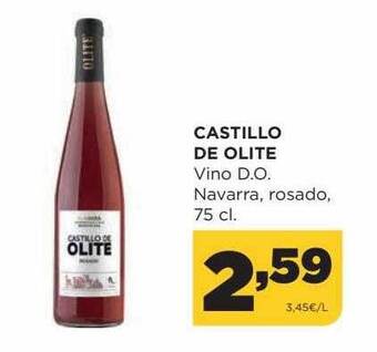 Alimerka Castillo de olite vino d.o. navarra rosado oferta
