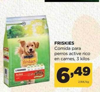Alimerka Friskies comida para perros active rico en carnes oferta