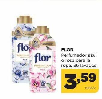 Alimerka Flor perfumador azul o rosa para la ropa 36 lavados oferta