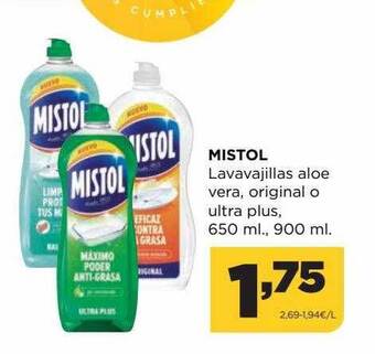 Alimerka Mistol lavavajillas aloe vera original o ultra plus oferta
