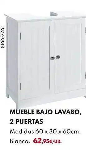 BricoCentro Mueble bajo lavabo 2 puertas oferta