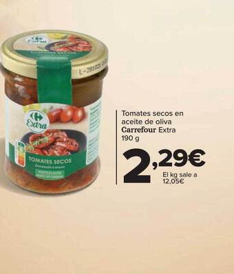 Carrefour Tomates secos en aceite de oliva carrefour extra oferta