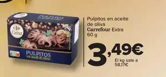 Carrefour Pulpitos en aceite de oliva carrefour extra oferta