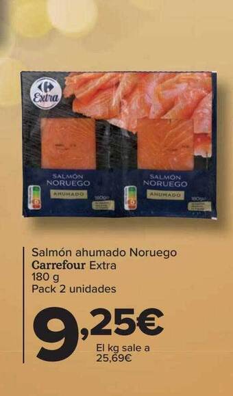 Carrefour Salmón ahumado noruego carrefour extra oferta
