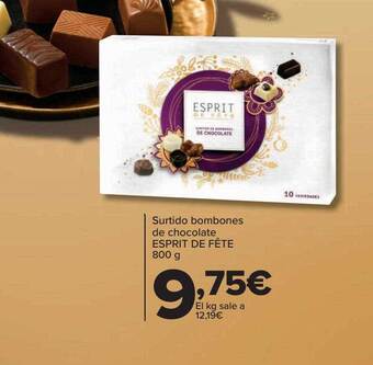 Carrefour Surtido bombones de chocolate esprit de fête oferta