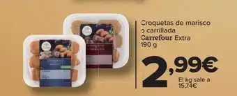 Carrefour Croquetas de marisco o carillada carrefour extra oferta