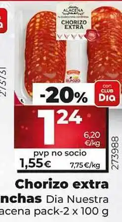 Dia Chorizo extra ncha dia nuestra acena pack-2 oferta