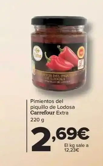 Carrefour Pimientos del piquillo de lodosa carrefour extra oferta