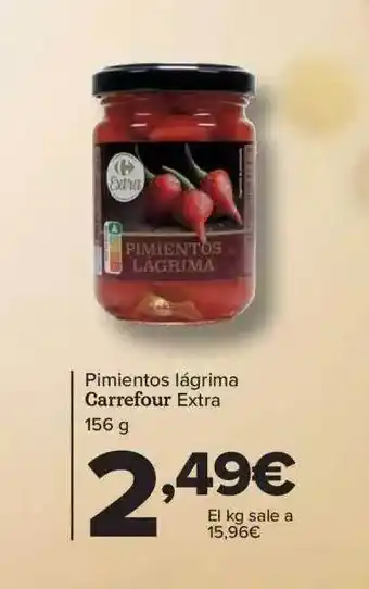 Carrefour Pimientos lágrima carrefour extra oferta