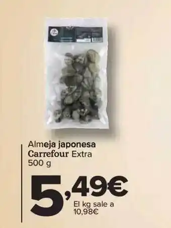 Carrefour Almeja japonesa carrefour extra oferta