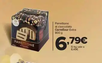 Carrefour Panettone al cioccolato carrefour extra oferta