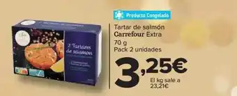 Carrefour Tartar de salmón carrefour extra oferta
