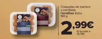 Carrefour Croquetas de marisco o carrillada carrefour extra oferta