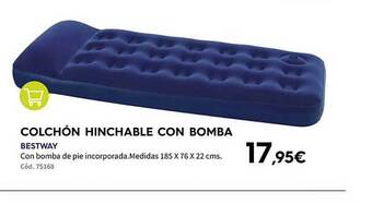 ferrOkey Colchón hinchable con bomba bestway oferta