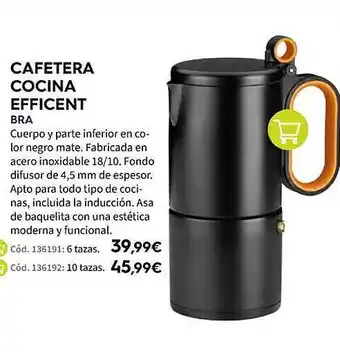 ferrOkey Cafetera cocina efficent bra oferta