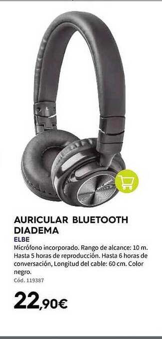 Auricular bluetooth diadema elbe