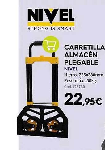 Carretilla almacén plegable nivel