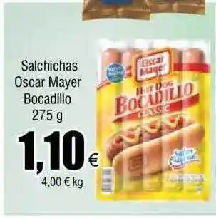 FROIZ Salchichas oscar mayer bocadillo oferta