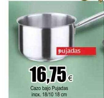 FROIZ Cazo bajo pujadas inox 18 10 18cm oferta
