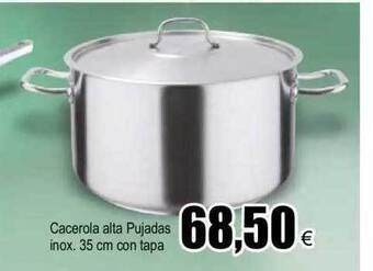 FROIZ Cacerola alta pujadas inox 35 cm con tapa oferta