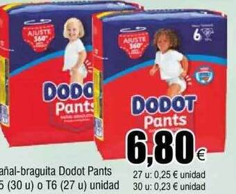 FROIZ Pañal-braguita dodot pants oferta