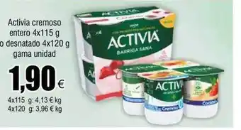 FROIZ Activia cremoso entero o desnatado oferta
