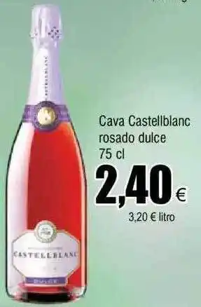 FROIZ Cava castellblanc rosado dulce oferta