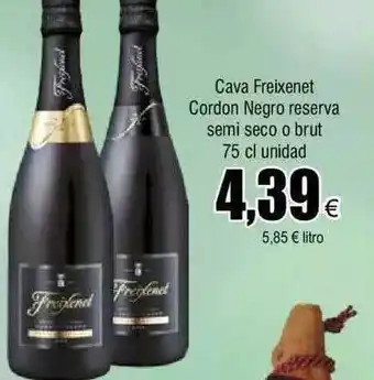 FROIZ Cava freixenet cordon negro reserva semi seco o brut oferta