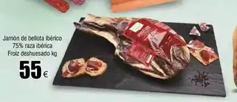FROIZ Jamón de bellota ibérico 75% raza ibérica froiz deshuesado oferta