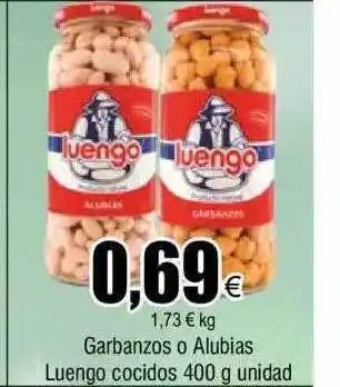 FROIZ Garbanzos o alubias luengo cocidos oferta