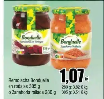 FROIZ Remolacha bonduelle en rodajas o zanahoria rallada oferta