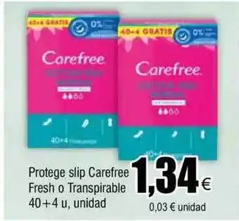 FROIZ Protege slip carefree fresh o transpirable oferta
