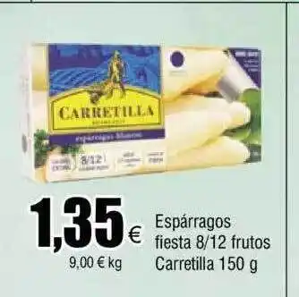 FROIZ Espárragos fiesta 8 12 frutso carretilla oferta