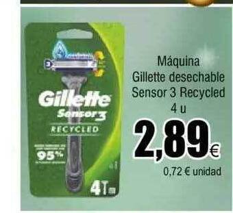 FROIZ Máquina gillette desechable sensor 3 recycled oferta