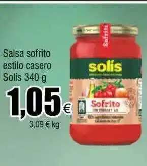 FROIZ Salsa sofrito estilo casero solís oferta