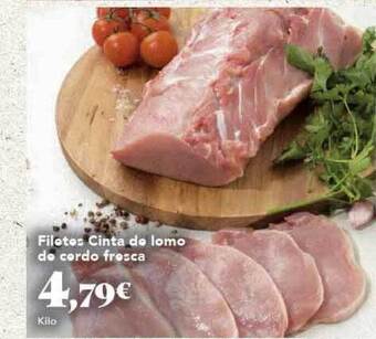 Gadis Filetes cinta de lomo de cerdo fresca oferta