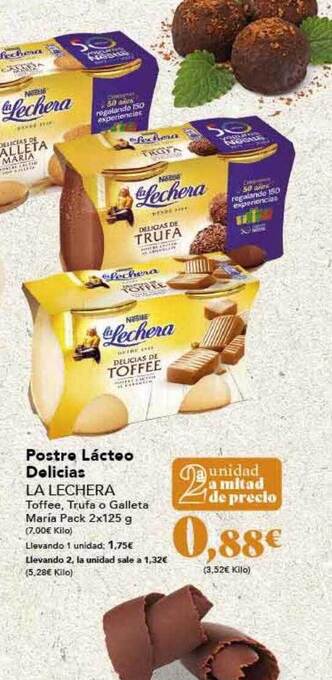 Gadis Postre lácteo delicias la lechera oferta