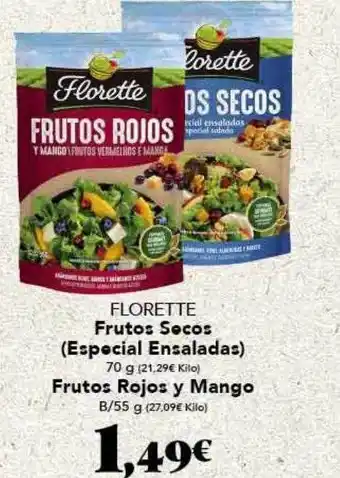 Gadis Florette frutos secos especial ensaladas frutos rojos y mango oferta
