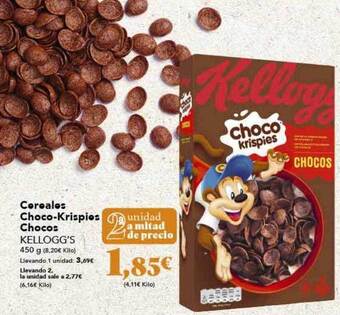Gadis Cereales choco-krispies chocos kellogg's oferta