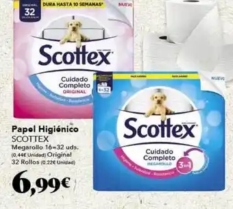 Gadis Papel higiénico scottex megarollo oferta