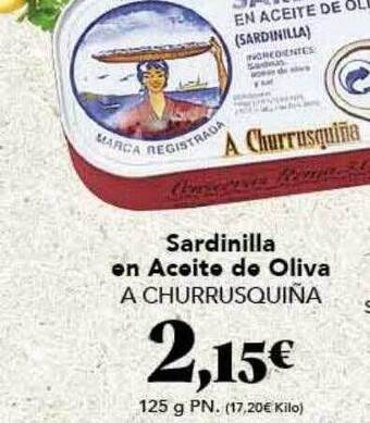 Gadis Sardinilla en aceite de oliva a churrusquiña oferta