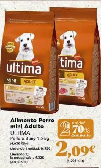 Gadis Alimento perro mini adulto ultima pollo oferta