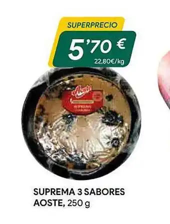 Masymas Suprema 3 sabores aoste oferta