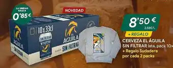 Masymas Cerveza el águila sin filtrar + regalo sudadera oferta