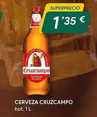 Masymas Cerveza cruzcampo bot 1l oferta