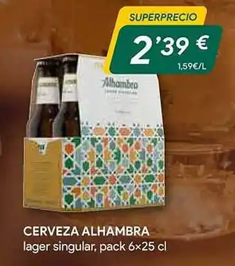 Masymas Cerveza alhambra lager singular oferta